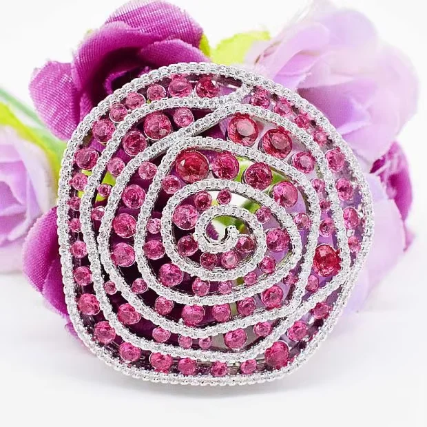 40mm Women's High Qualit Bow CZ-inlaid Pearl Bracelet Necklace Sweater Chain Connection Buckle