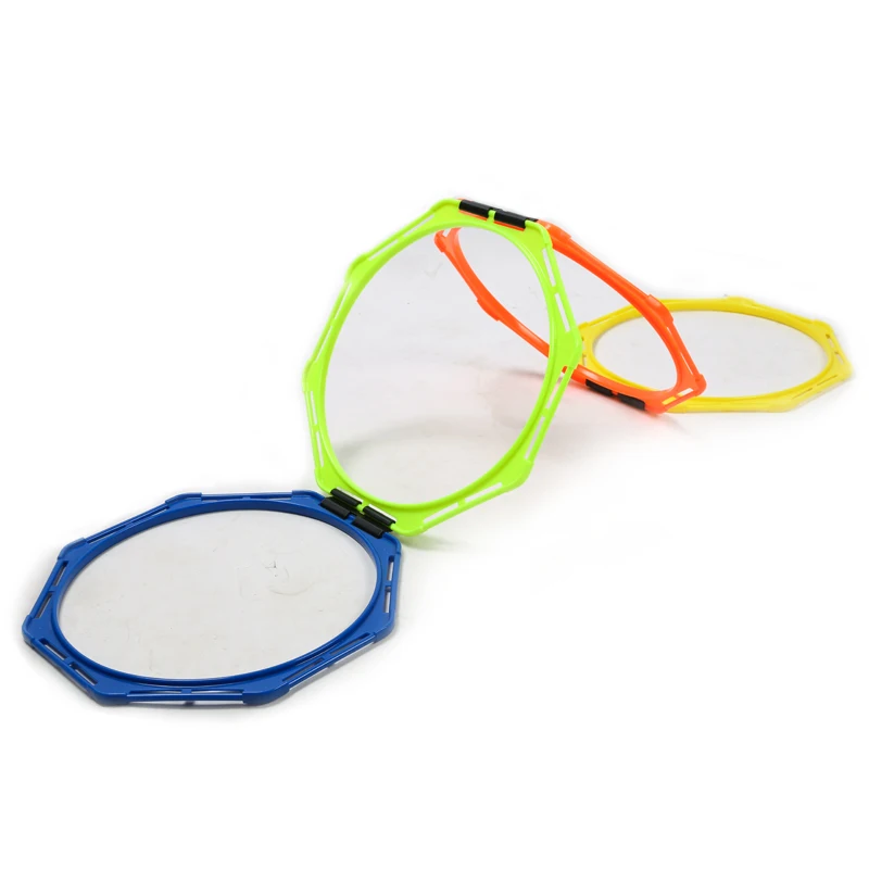6 Pcs 40cm High Quality Octagonal Training Rings Football Basketball Training Speed Rings Polygonal Sports Jump Rings
