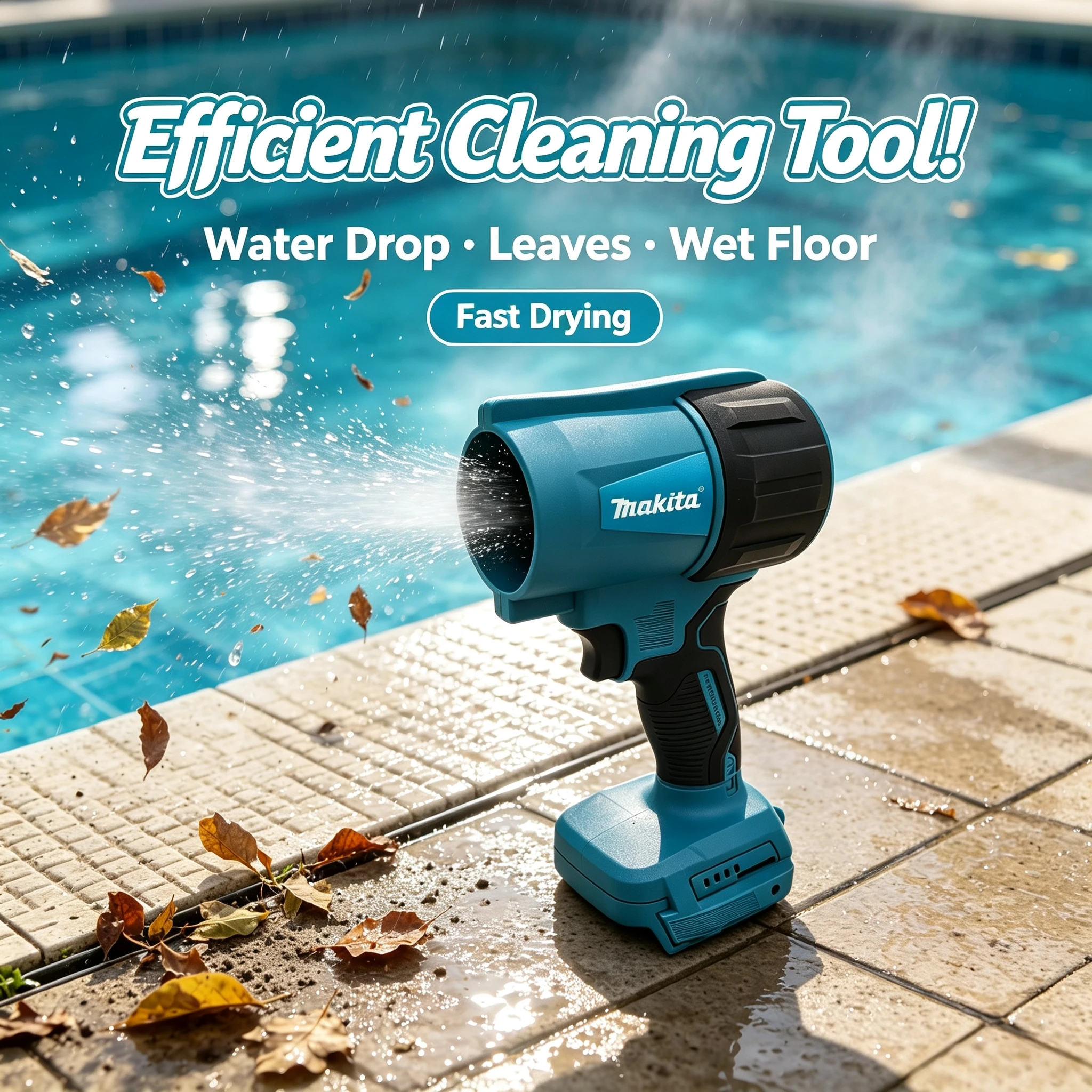 Makita 30000RPM Turbo Blower: 18V Cordless Air Duster for Car Detailing & Outdoor Cleaning (Bare Tool)