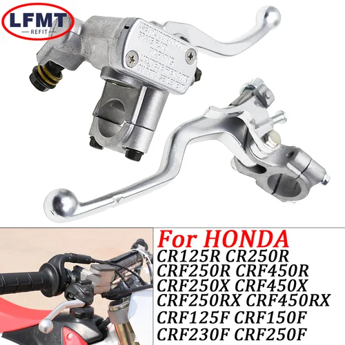 Accesorios de motocicleta, palancas de embrague de cilindro maestro de freno de manillar de 22mm para HONDA CR 125R 250R 500R CRF 150 250 450 2002-2021