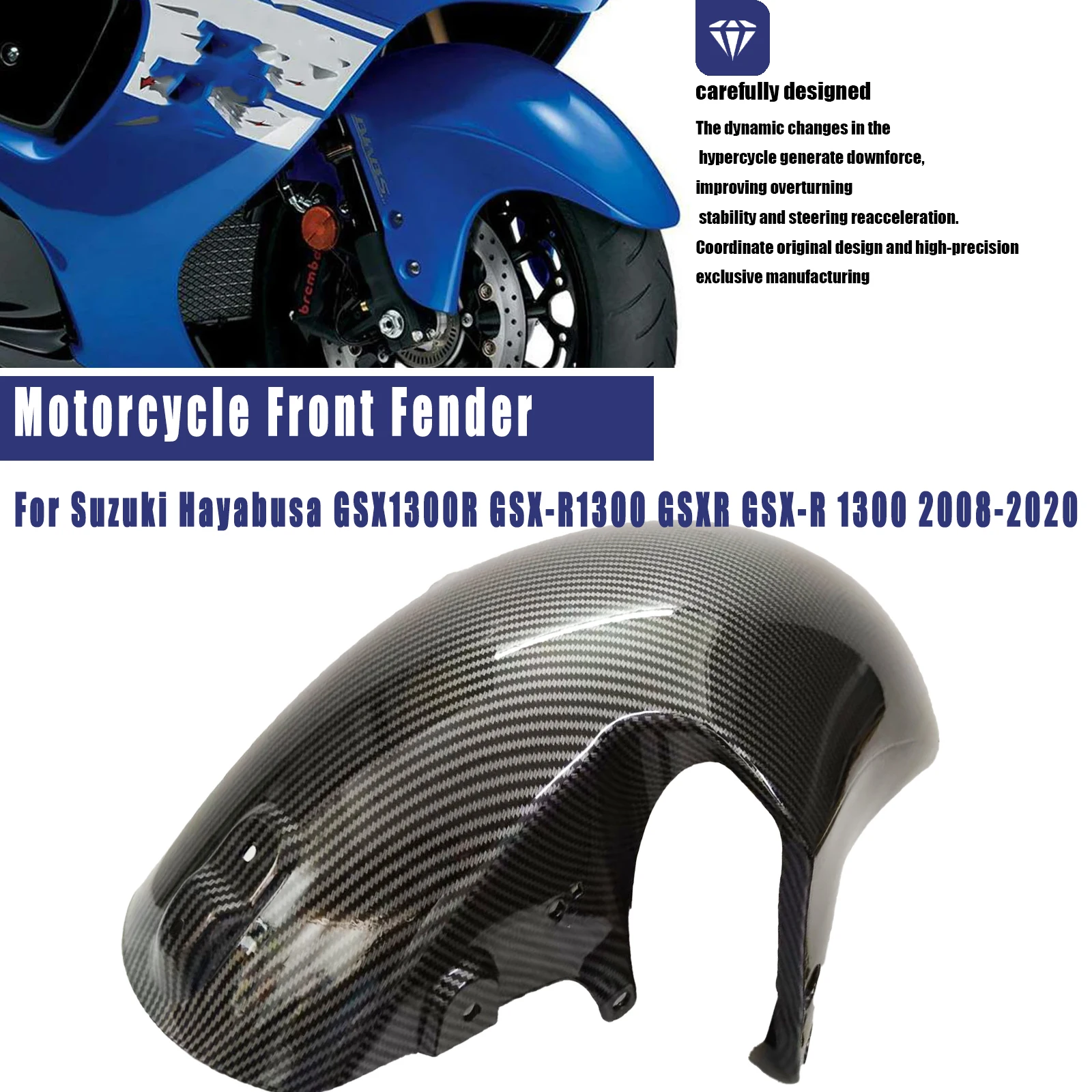 Motorcycle Front Fender Splash Guard Fairing For Suzuki Hayabusa GSX1300R GSX-R1300 GSXR GSX-R 1300 2008-2020 2017 2018 2019