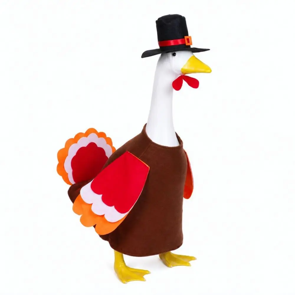 Thanksgiving Turkey Costume For Porch Goose Decor Outdoor Yard Ornament Garden Lawn Festival Decoration Prop