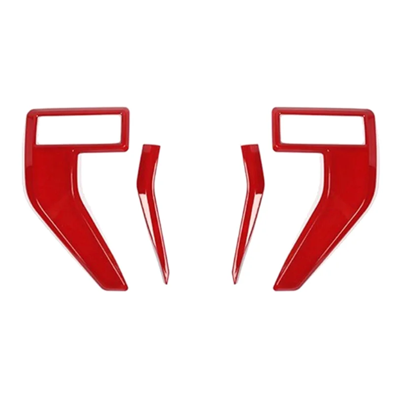 

Leading-Car Side Fender Cover Trims Decorative Stickers For Ford F150 F-150 2021 2022 2023 Parts Red