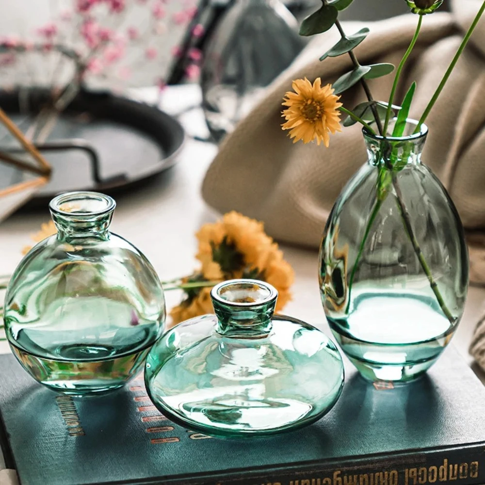 Minimalist Small Plant Pots Gift For Gardening Lovers Home Decor Nordic Transparent Glass Vase Avocado Seed Starters