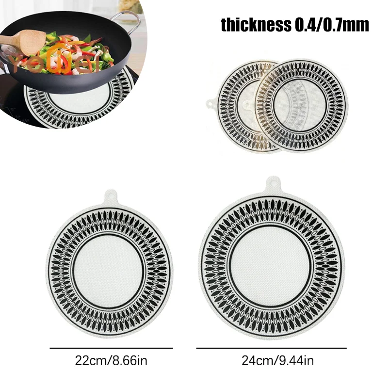 Induction Cooktop Mat Cooktop Scratch Protector Pad For Induction Stove Multifunctional Silicone Mats For Air Fryer Liners