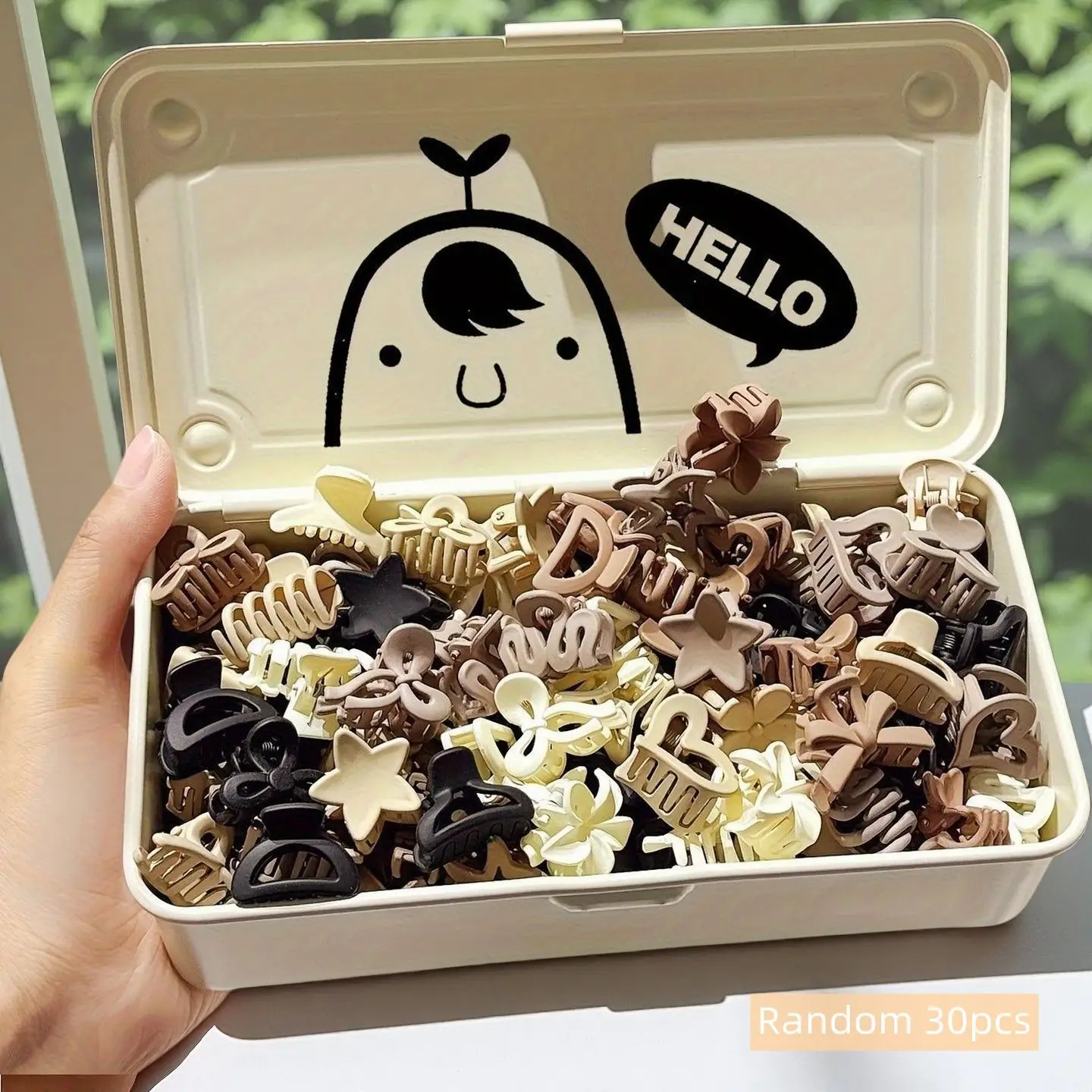 

10/20/30 шт. бежевые смешанные маленькие зажимы, милые аксессуары для девочек — идеально подходят для ежедневного использования, особых случаев или подарков для путешествий