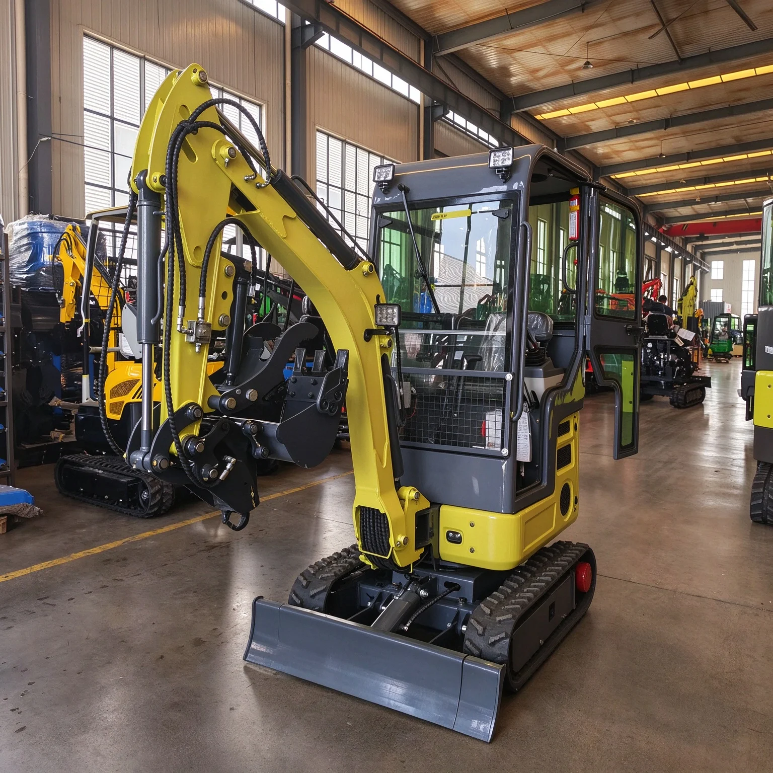 Kubota Engine 1 Ton Mini Crawler Excavator Digger CE EPA Euro 5 Customized Compact Micro Machine for Garden