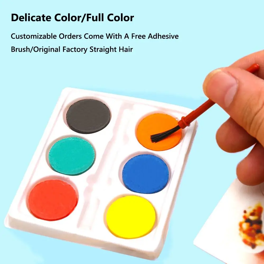 High Quality with Painting Brush Watercolor Paint Set Solid 6 Colors Oil Painting Kit Washable Painting Pigment Set Prizes