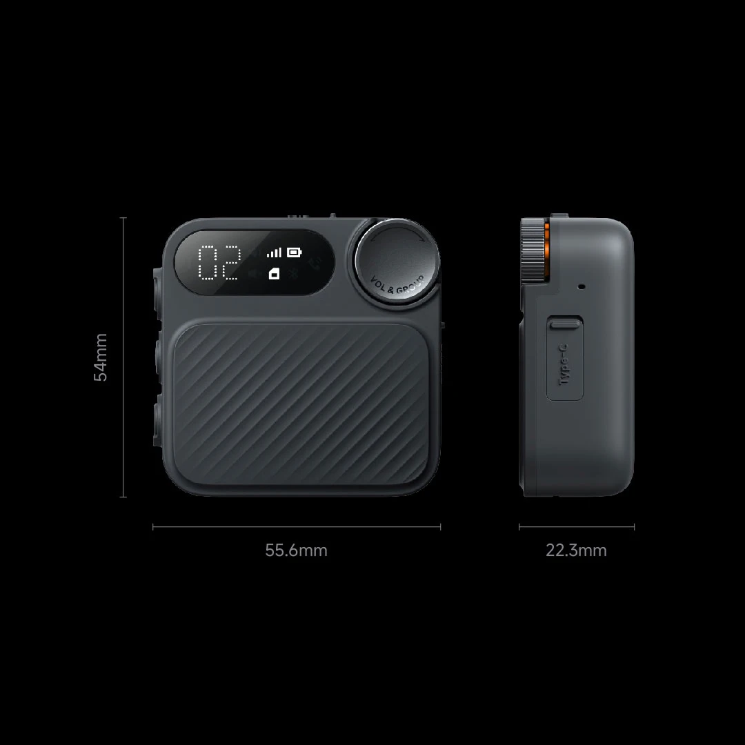 Xiaomi Sports Walkie Talkie 5000KM Intercom Distance Independent Noise Reduction Chip 1030mAh -30℃ Ultra-low Temperature Battery