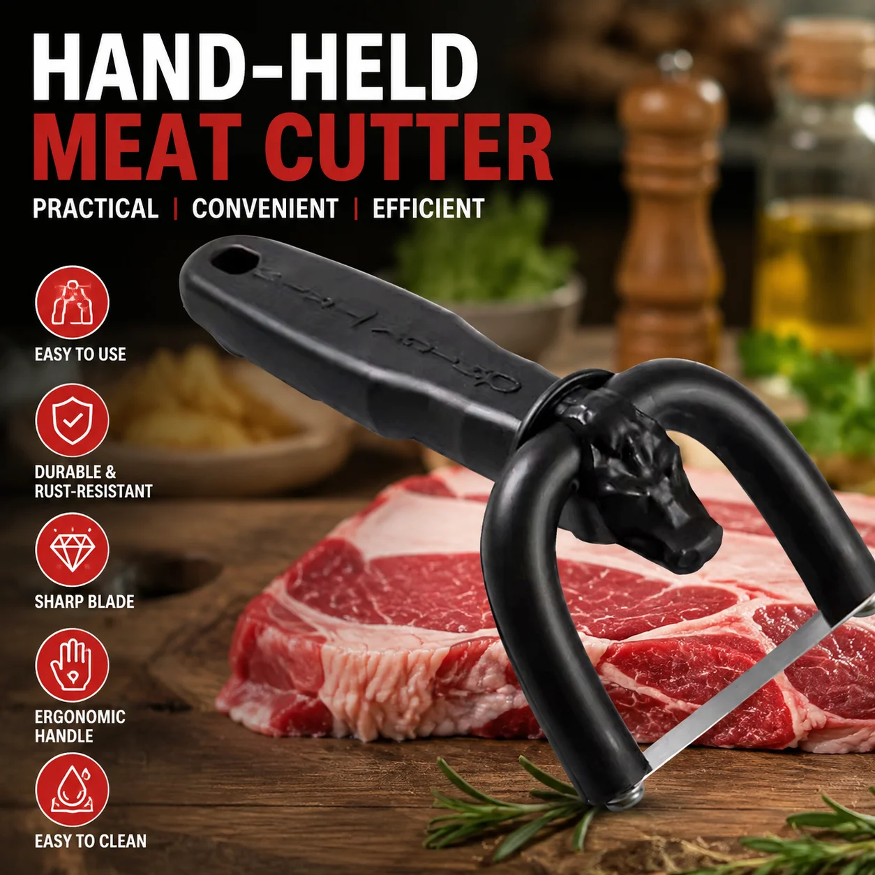 1/2/4Handheld Beef and Pork Slicer New Type of Meat Fat Trimmer  Beef Slicer Fat Cooking Barbecue Tool Kitchen Cooking Tool