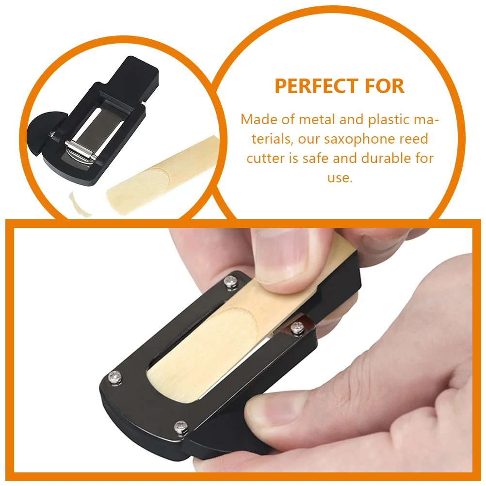 

Alto Sax Reed Trimmer User Friendly Adjustable Length Rotating Knob Cutting Tool Saxophone Reed Cutter Clarinet Reeds Cutter