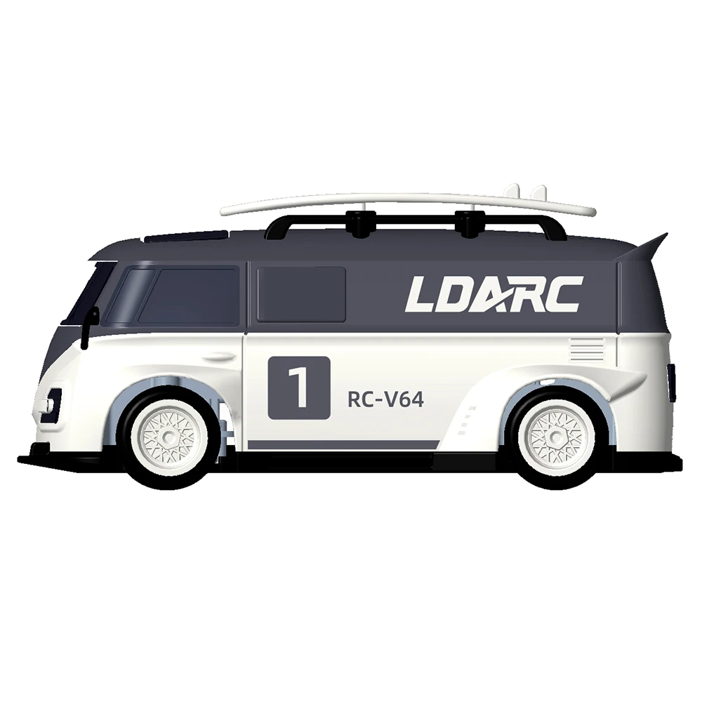 LDARC V64 RTR/BNR 1/64 MINI RC Auto Afstandsbediening Model Elektrische Auto 2.4GHz CT01 zender Volwassenen kinderen Speelgoed Tafelblad Speelgoed