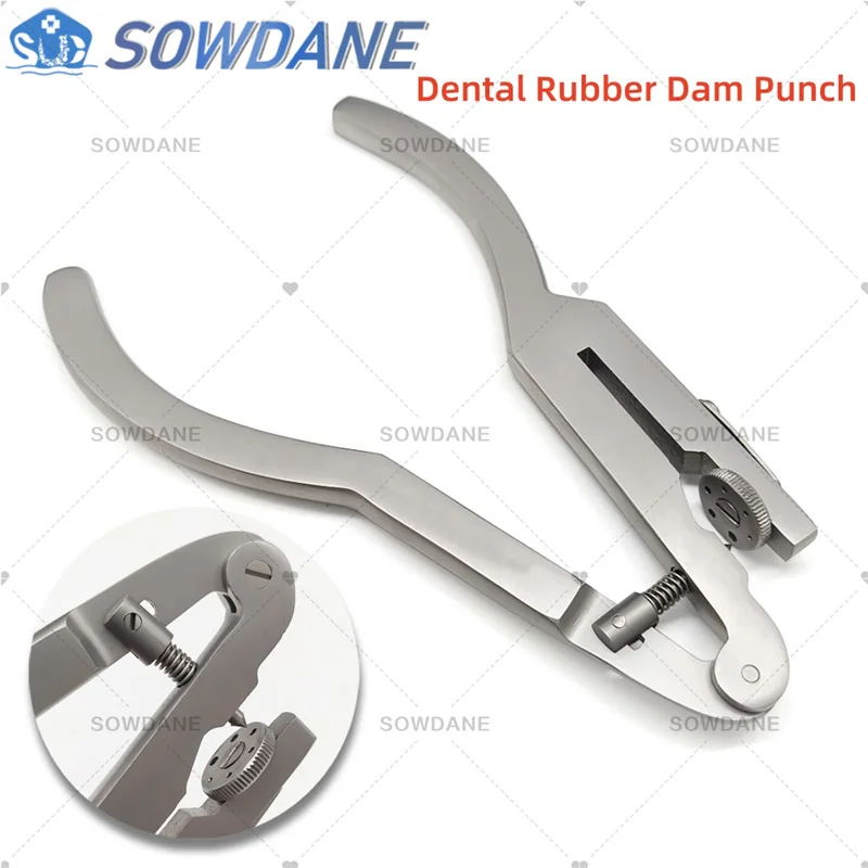 New High Quality Dental Rubber Dam Hole Punch Forcep Dentist Rubber Dam Plier Instrument Tool for Rubber DamClamp Clip