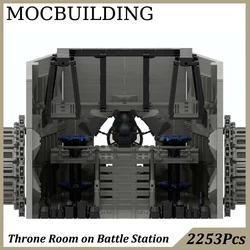 Throne Room Space Ship Diorama Model Star Movie MOC Building Blocks Display Construction Toys Birthday Gift Collection Christmas