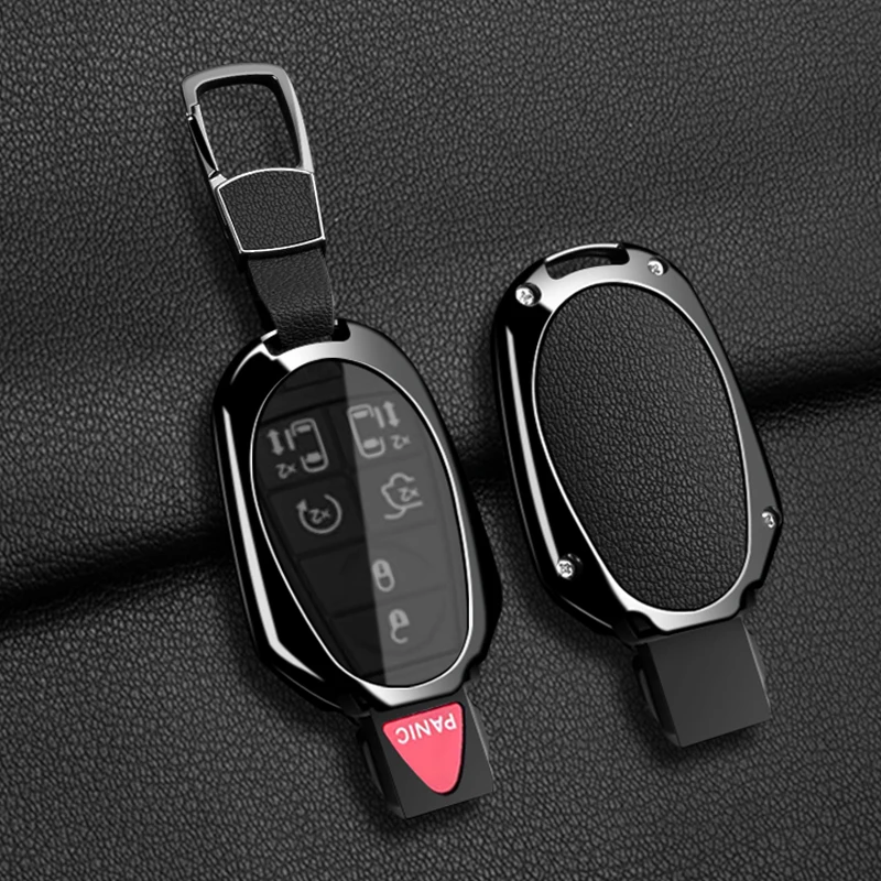 Car Fob Key Case Cover Holder Chain For Jeep Commander Dodge Grand Caravan Chrysler Grand Voyager Town Country For Chrysler 300C - view 6