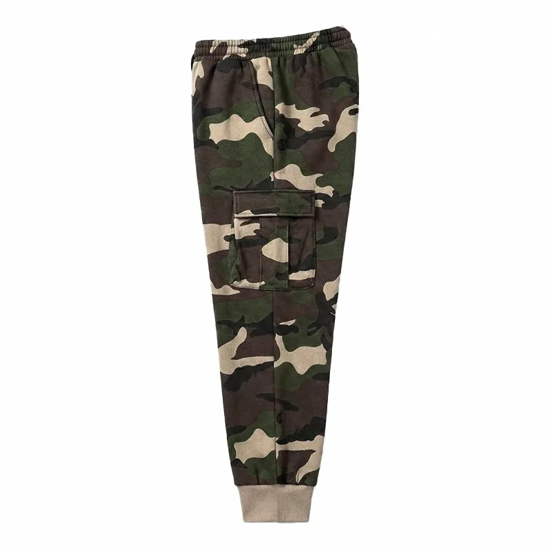 2026 Europäische Camouflage-Fleece-gefütterte Arbeitshose Outdoor Camouflage Trendige Hip-Hop Lose Pendlerhose für Herren – Detail 14