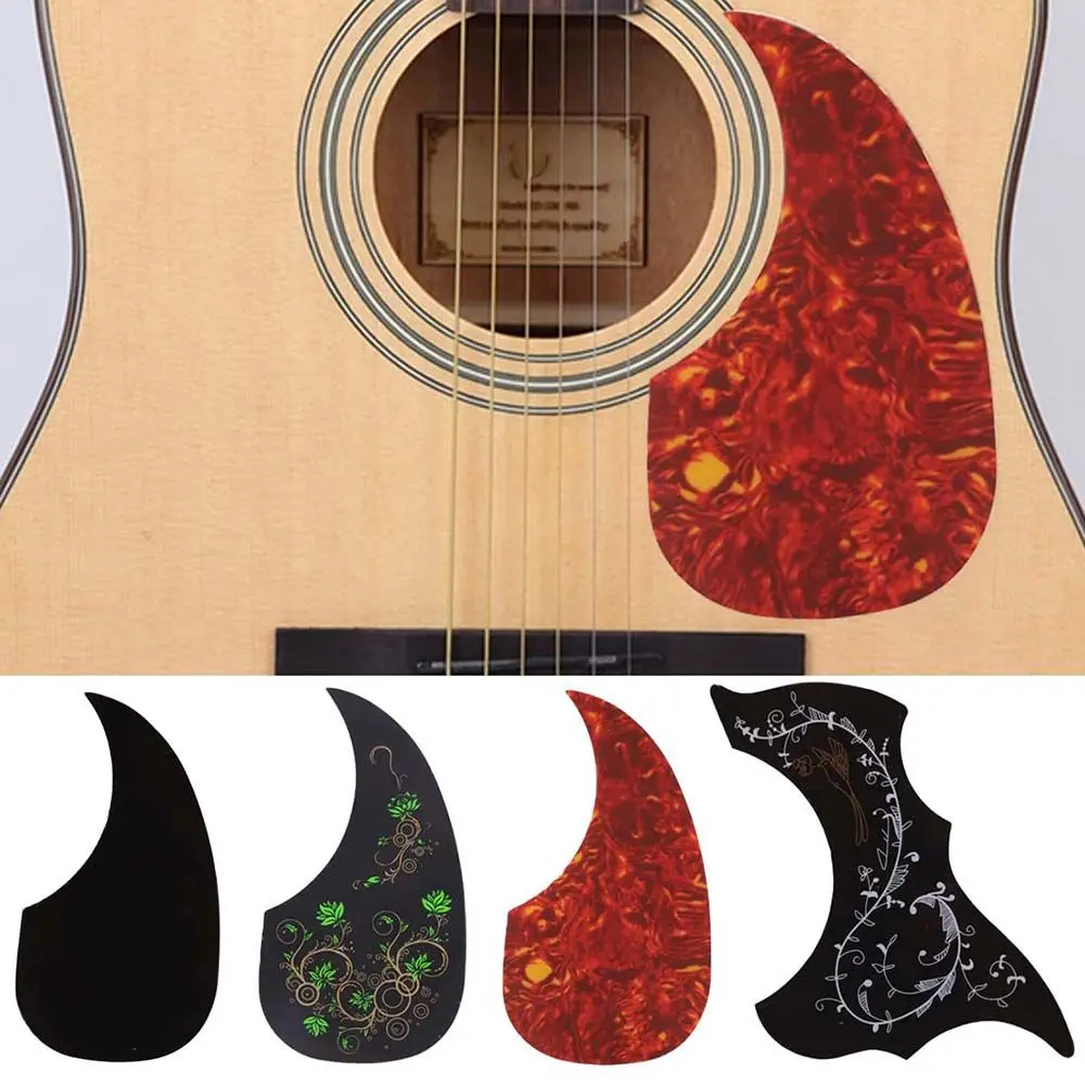 Hot Sale New Comma Shape Self-adhesive Folk Acoustic Scratch Plate Pick Guard  Guitar Pickguard Guitar Parts & Accessories