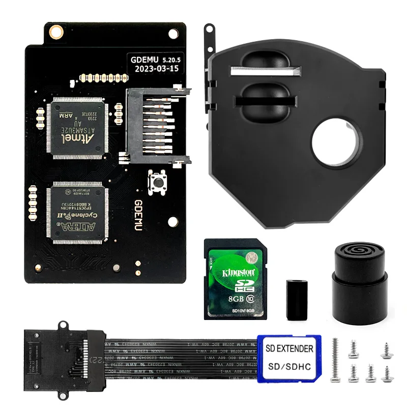 Nieuwe GDEMU V5.20.5 Optische Drive Emulatie Board en Remote Card Mount Kit voor DC Console Voor SEGA Dreamcast GDU DC VA1 Board