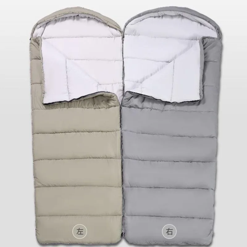 

Envelope Sleeping Bag-suitable for All Seasons for Outdoor Camping and Traveling.It Can Be Combined Into One Large Sleeping Bag