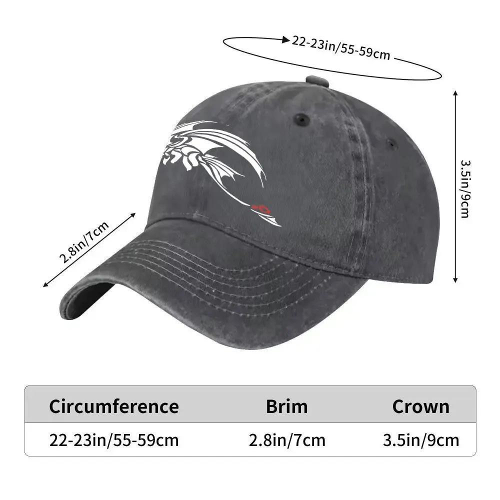 1 Men's White Flying Dragon Baseball Cap, Outdoor Fashion Adjustable Casual Hat, Urban Style Lightweight Fashionable Duckbill Ca