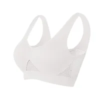 Breathable Sports Bra Top Fitness Women Brassiere Removable Padded Sport Bra Running Gym Seamless Push Up Bras 4