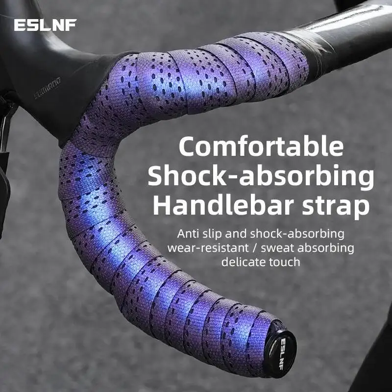ESLNF Farbiges Verdicktes Rutschfestes Rennrad-Lenkerband Anti-Vibrations-Komfort Fahrrad-Lenkerband