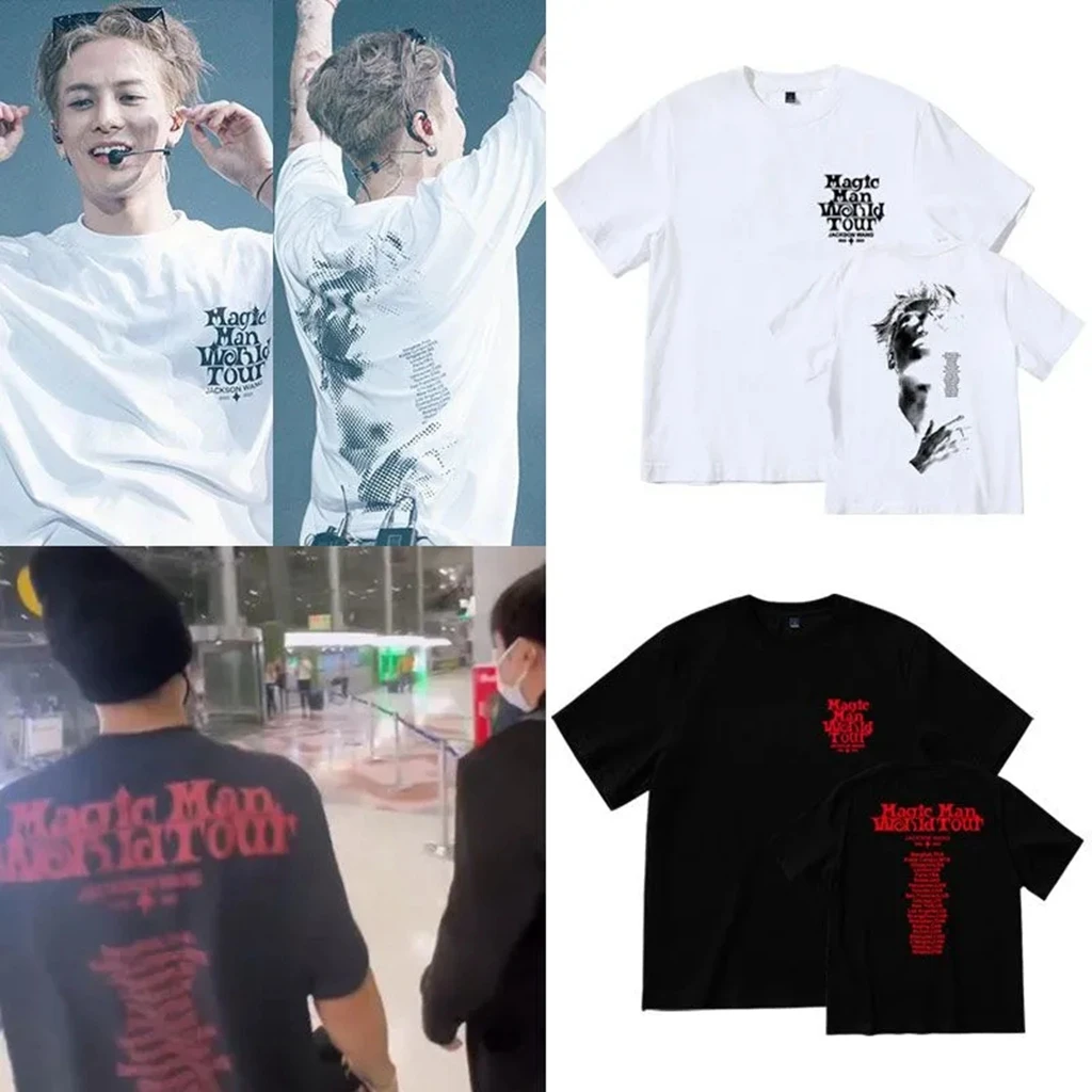 Star Same Private T-shirt BACK Letter PHOTO Printe shirt Kpop Shirt Pullovers Women Men Korean Style summer Oversized Tshirt