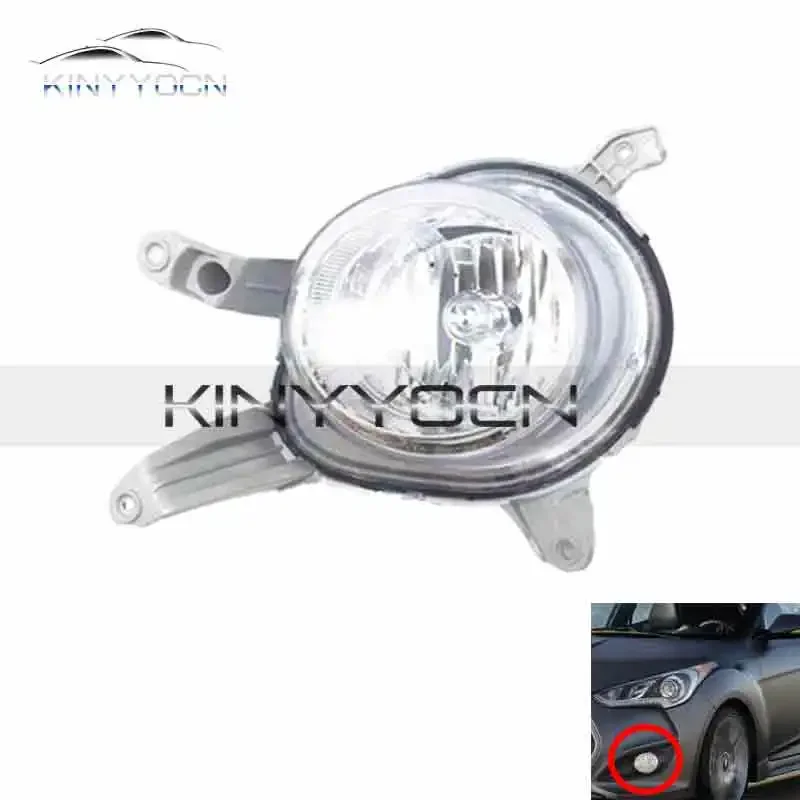 For Hyundai Veloster 2011 12 13 14 15 16 17 18 Front Bumper Fog Light Foglight Fog Lamp Foglamp DRL Day Running Lamp Headlamp