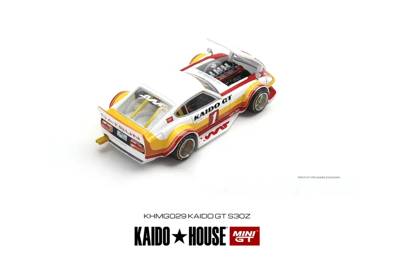 Kaido House x MINI GT Datsun KAIDO Fairlady Z Kaido GT V1 Red White V2 Green Diecast Model Car