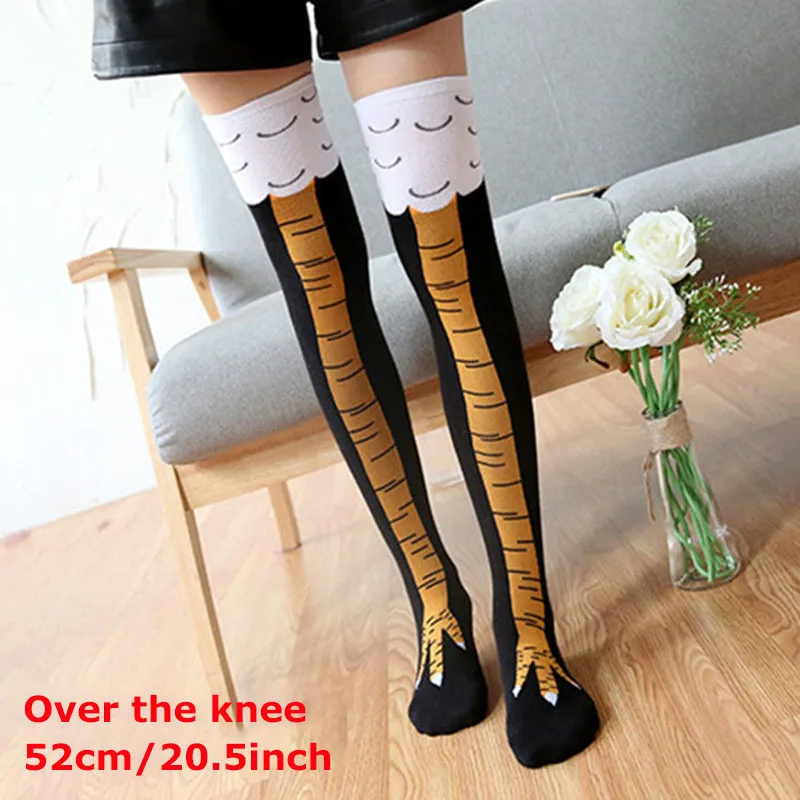 Woman Sexy Chicken Paws Feet Socks Hosiery Stocking Foot Socks Cute Over-the-knee Socks Funny Personality Soft Comfortable Gifts