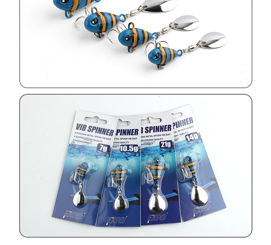 FJORD Schwanz Spinner Köder 7g 10,5g 14g 21g Angeln Locken Vib Metall Casting Shore Jig Löffel angeln Künstliche Köder Zubehör – Detail 11