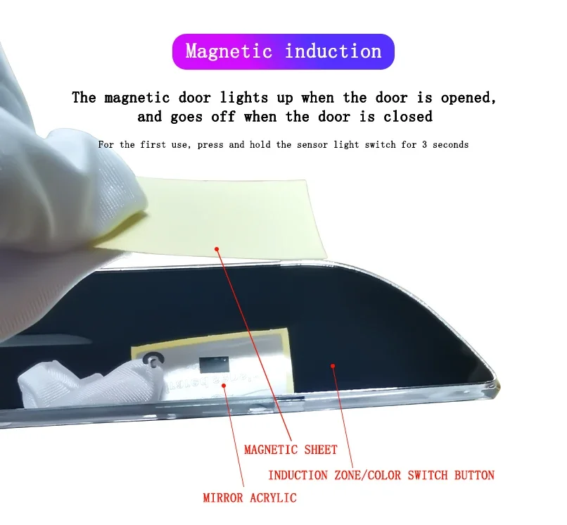 Illuminated Moving Lamp for KIA XCEED Badge Welcome Pedal Anti Collision Strip Light Car Front Rear Door Threshold Wiring-Free