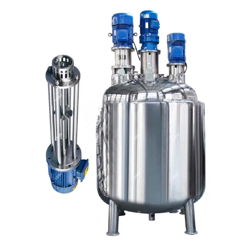 Liquid Storage Emulsion Barrel Disperser Homogenizer Heating Mixer Jacketed Vessel