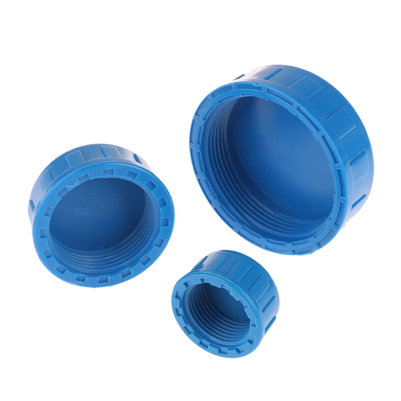 1Pc PVC Female Thread End Cap Connector 1/2 3/4 1 1.2 1.5 2 Inch End Connector 20 25 32 40 50 63mm Water Pipe Adapter