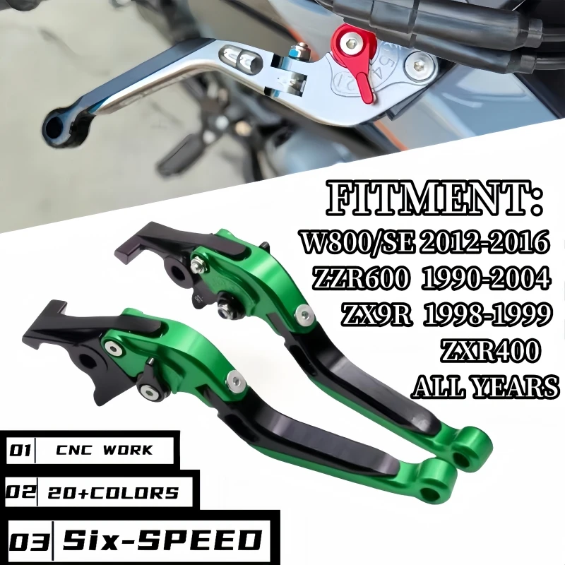 New CNC Parking handle clutch brake lever For Kawasaki W800/SE 12-16 ZZR600 90-04 ZX9R 98-99 ZXR400 Motorcycle Accessories