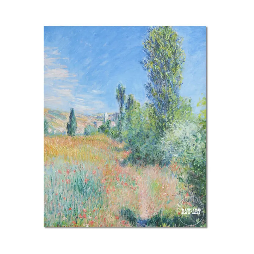 

Большое современное произведение искусства без рамы, абстрактная художественная стена на холсте, картина с природными пейзажами, произведение искусства с луговой картинкой, последнее поступление