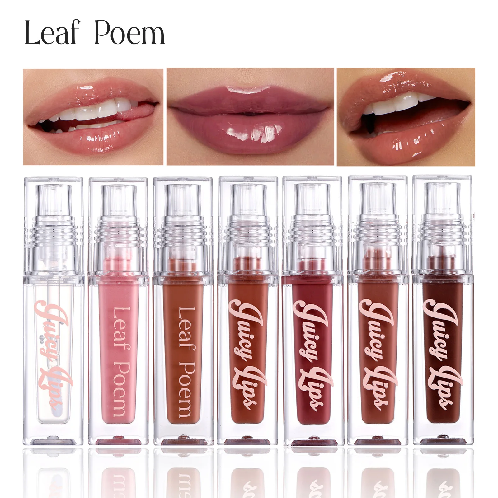 Hydrating Crystal Lip Oil - Plumping & Moisturizing Gloss พร้อมเฉดสีสําหรับทุกสภาพผิว