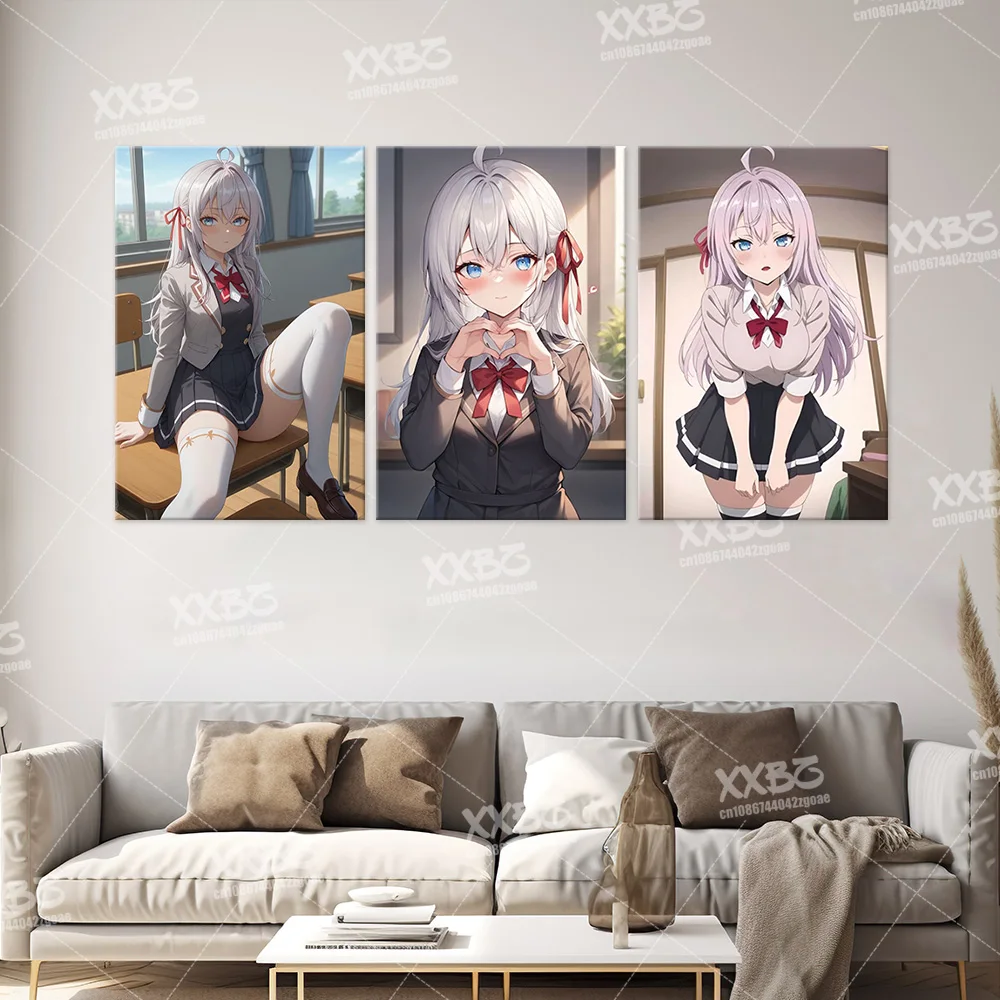 Alya Sometimes Hides Her Feelings in Russian Home Decor Painting Anime Canvas Poster Masachika Kuze Wall Art Picture No Frame