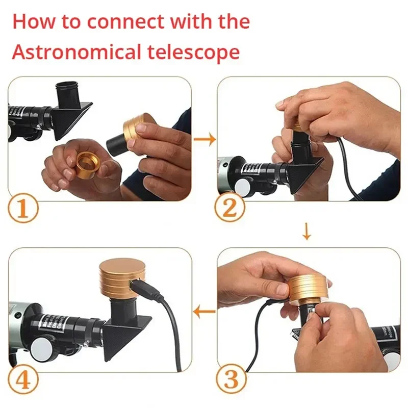 Digital Eyepiece Camera High Resolution Electronic Lens For Astronomical Telescope Microscope Photography 300 Megapixel