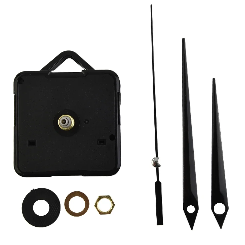 Quartz Clock Silent DIY Quartz Wall Clock Movement Repair Kit With Long Spindle For Clock Making Or Replacement