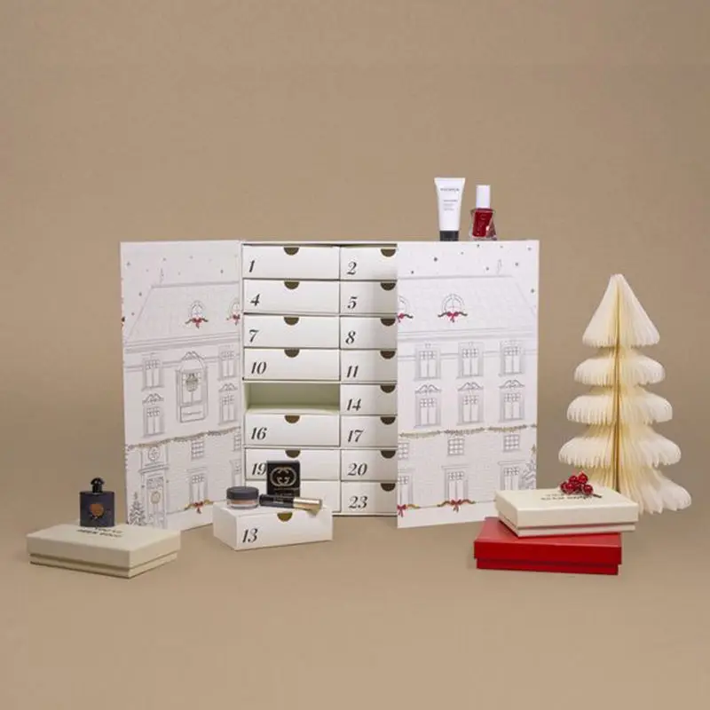 

Customized queryCustomized Christmas 24-Day Calendar Blind Box Empty Box Gift Box Packaging Gift Cardboard for Christmas