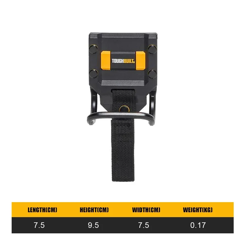 TOUGHBUILT TB-52 Modular Hammer Loop, Adjustable Quick-Release Hammer Holder for Tool Belt, Universal Hammer Hanger for Construc