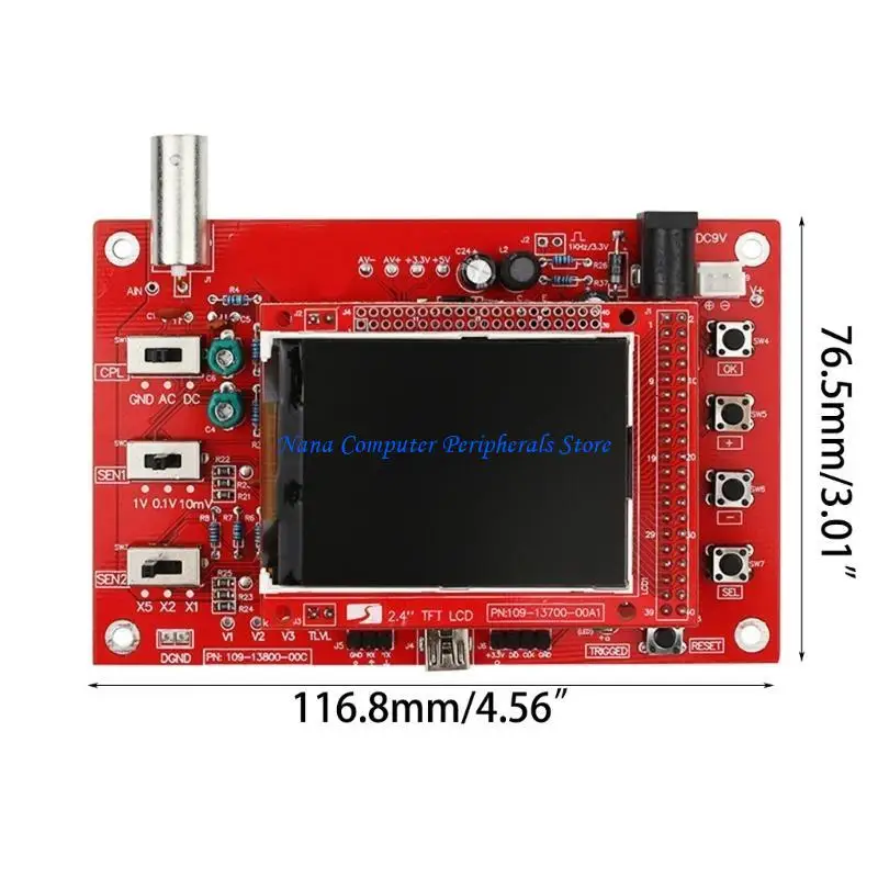 Bộ dụng cụ sản xuất máy hiện sóng kỹ thuật số toàn cầu F68C được lắp ráp đầy đủ 2,4