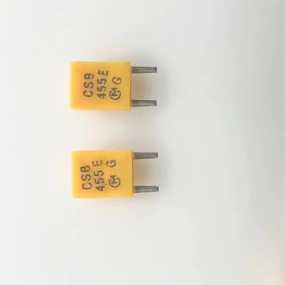 50pcs/   455K J imported ceramic crystal oscillator CSB455E  455KHZ CSB455E in-line two-legged ceramic oscillator