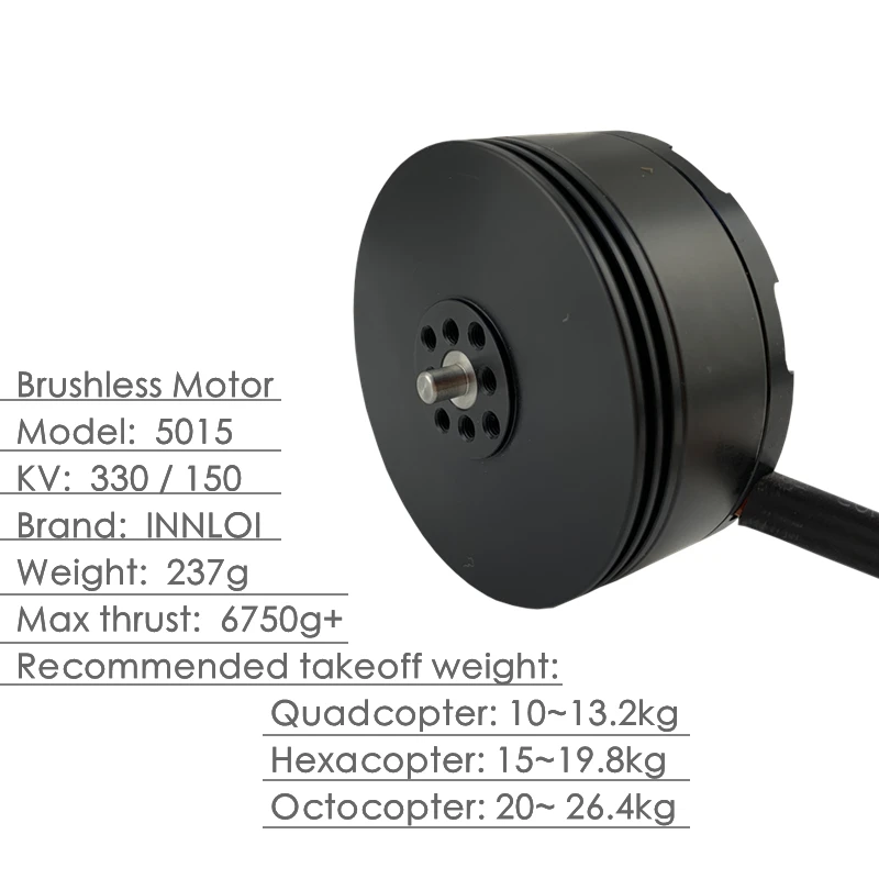 XAERO 5015 150KV 330KV Bürstenloser Motor für 21-22 Zoll Propeller Multi-Copter UAV – Detail 2