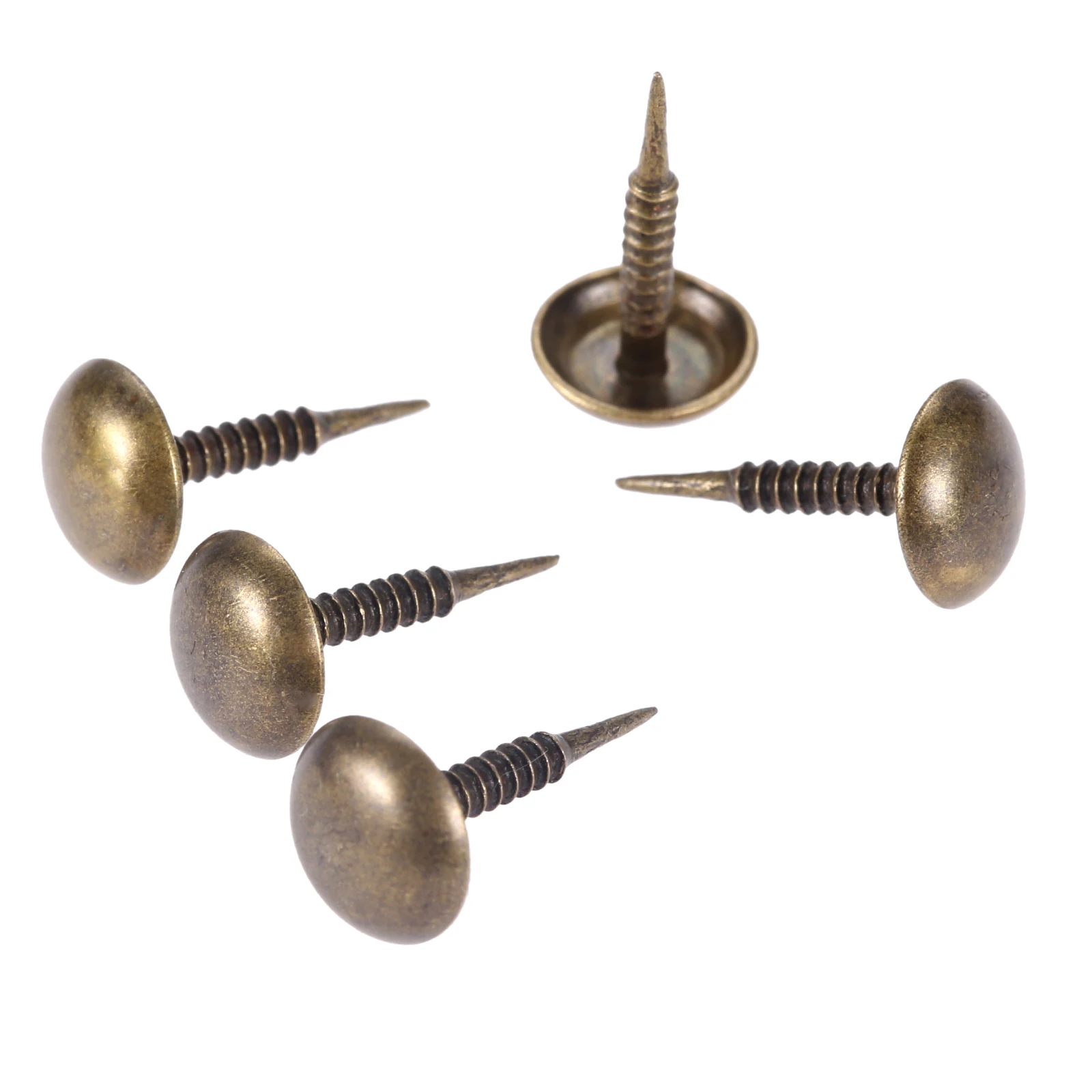 100pcs Antique Bronze Upholstery Nails Decorative Tack Stud Pushpin Doornail for Jewelry Gift Wine Case Box Sofa 8*15mm