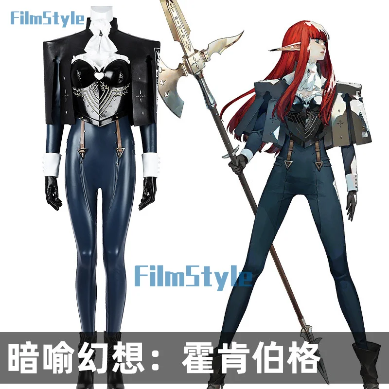 

Game Metaphor:ReFantazio Ezelin Hockenberger Cosplay Costume Uniform Halloween Carnival Party Play Role Clothes Clothing