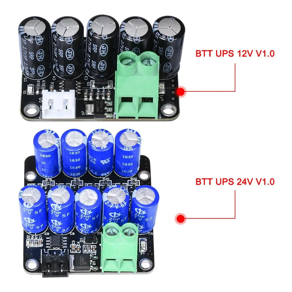 BTT UPS V1.0 2 Power Down Continue Printing Module 12/24V 3D Printer Accessories DIY Kit