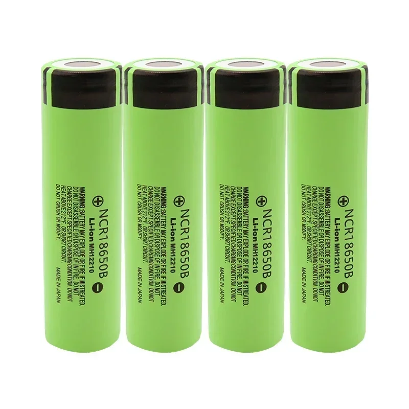 Free Shipping 100% Rechargeable Lithium Battery 18650battery 34B for Flashlight USB Charger Original New NCR18650B 3.7V 3400mAh