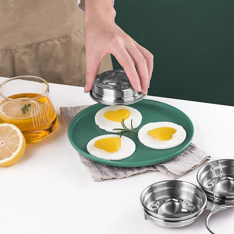 Stainless Steel Egg Steamer Household Multi-Functional Round Boiled Egg Kitchen Utensils